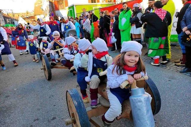 Fotos: Stnglihocker Oberschopfheim feiern ihren 66. Geburtstag mit einem groen Umzug