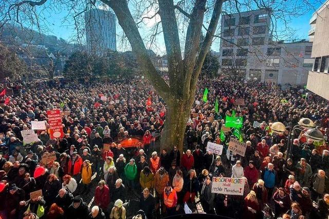 Demonstrationen gegen Rechtsextremismus in Sdbaden: 