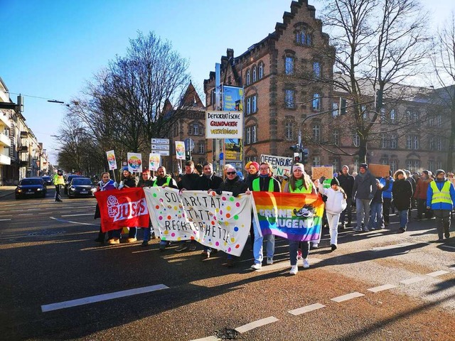 In Offenburg gab es am 20. Januar eine Demonstration  | Foto: Ralf Burgmaier