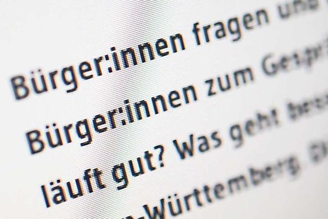 Grn-Schwarz findet Lsung im Streit um ein Genderverbot in Baden-Wrttemberg