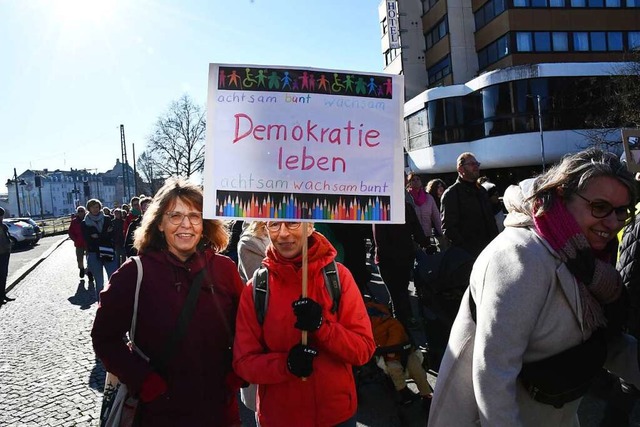 Die Farbsymbolik, die Buntstifte und d... nutzt die Initiative aus Rheinfelden.  | Foto: Barbara Ruda