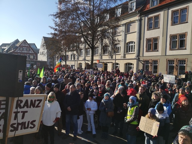Die Demo in Offenburg  | Foto: Ralf Burgmaier