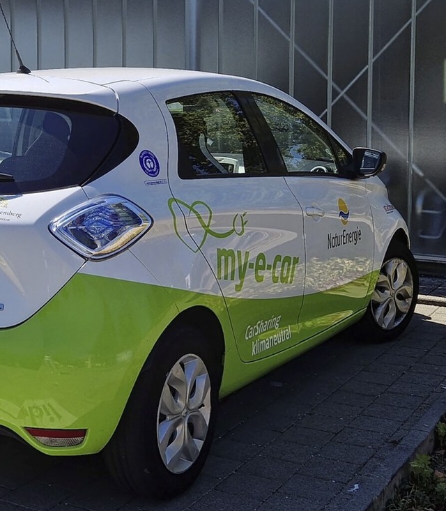 Auch Nollingen hat nun ein Elektroauto frs Carsharing.  | Foto: Maja Tolsdorf