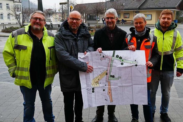 Sixtus Lienhard (Firma Lienhard), Mark...men rund um den Bahnhofsplatz in Wehr.  | Foto: Michael Gottstein