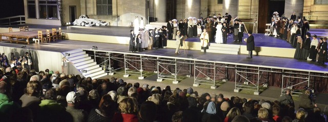 &#8222;Sturm am Dom&#8220; hie das St... bei den Domfestspielen gezeigt wurde.  | Foto: Sebastian Barthmes