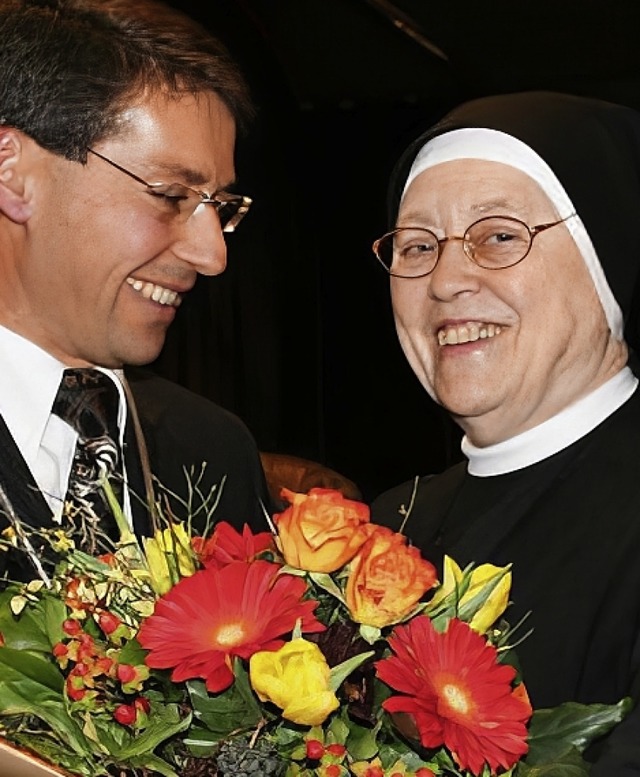 Bruno Metz und Schwester Eustochium im Jahr 2007  | Foto: Stadt