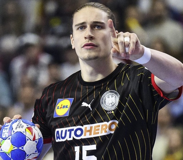 Der deutsche Handballer Juri Knorr.  | Foto: Tom Weller (dpa)