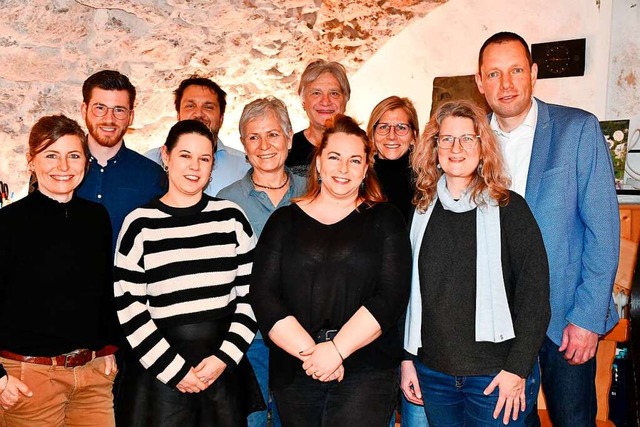 Die Kandidatinnen und Kandidaten der S...Helga Ney-Wildenhan und Markus Mehlin.  | Foto: Heinz und Monika Vollmar