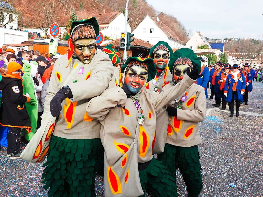 Impressionen vom Narrentreffen der Vereinigung Hochrheinischer Narrenznfte (VHN) in Schwrstadt.