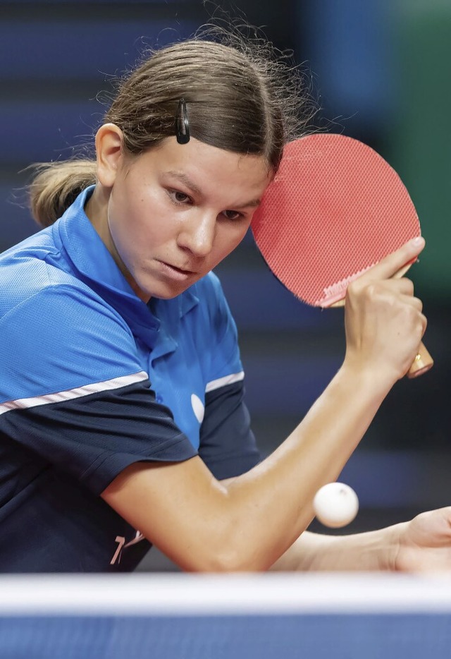 Gegner braucht halbe Stunde fr ersten Satzgewinn: Lea Lachenmayer, ESV  | Foto: Juergen Kessler via www.imago-images.de