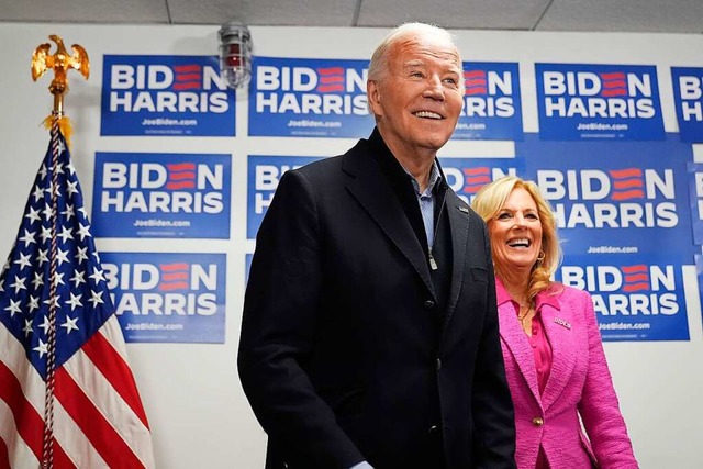 Die First Lady Jill Biden untersttzt ihren Mann Joe Biden im Wahlkampf.  | Foto: Alex Brandon (dpa)