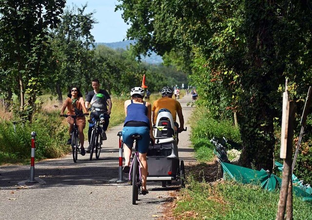 Mundenhofer Strae &#8211; im Sommer herrscht hier viel Freizeitverkehr.   | Foto: Thomas Kunz