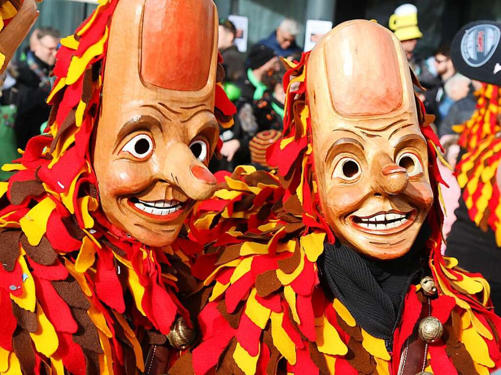 Der Umzug in Binzen ist einer der jhrlichen Hhepunkte der Fasnacht im Kreis Lrrach.