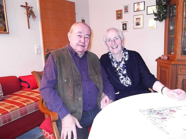 Karin und Gnther Huber feiern Diamantene Hochzeit.  | Foto: Gertrud Rittner