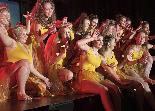 Die &#8222;Lwinnen aus Gresgen&#8220; zeigten einen schwungvollen Tanz &#8230;  | Foto: Wolfgang Grether