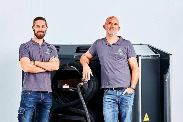 Zwei Freiburger Unternehmer wollen mit groer Laserkanone dem Dreck an den Kragen