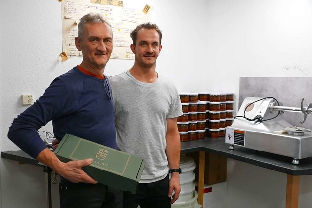 Holger (links) und Fabian Vom Felde er...bach das Unternehmen Higlas gegrndet.  | Foto: Alena Ehrlich