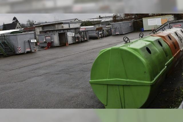 Der Recyclinghof in der Rheinfelder Innenstadt steht vor der Rettung