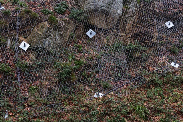 Eingesperrt: Felssicherung auf dem Kandel im Bereich Gaisfelsenhtte.  | Foto: Patrik Mller