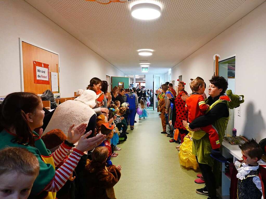 Impressionen aus Rickenbach vom Kindergarten- und Schulsturm