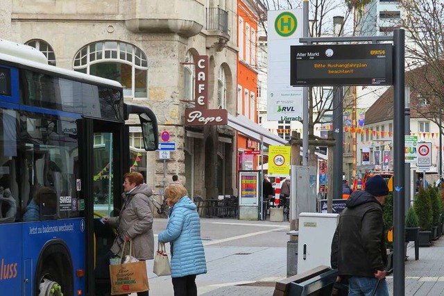 Die Fahrgastinformationssysteme der Stadtbusse laufen noch nicht wie gewnscht.  | Foto: Peter Gerigk
