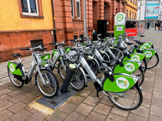 Die Mobilittsstation am Lahrer Rathausplatz   | Foto: Mark Alexander