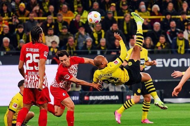 Der SC Freiburg ist machtlos vor Borussia Dortmunds gelber Wand