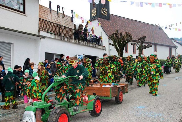 Die Malsburger Wlderchnorzi waren nat...h auch in  Marzell mit von der Partie.  | Foto: Rolf-Dieteer Kanmacher