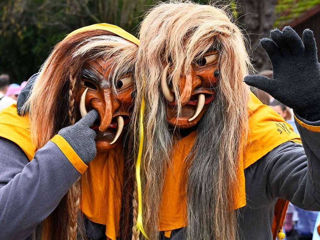 Feinste Stimmung und immer wieder Konfetti: der groe Umzug in Bad Krozingen versprach jede Menge Spa.