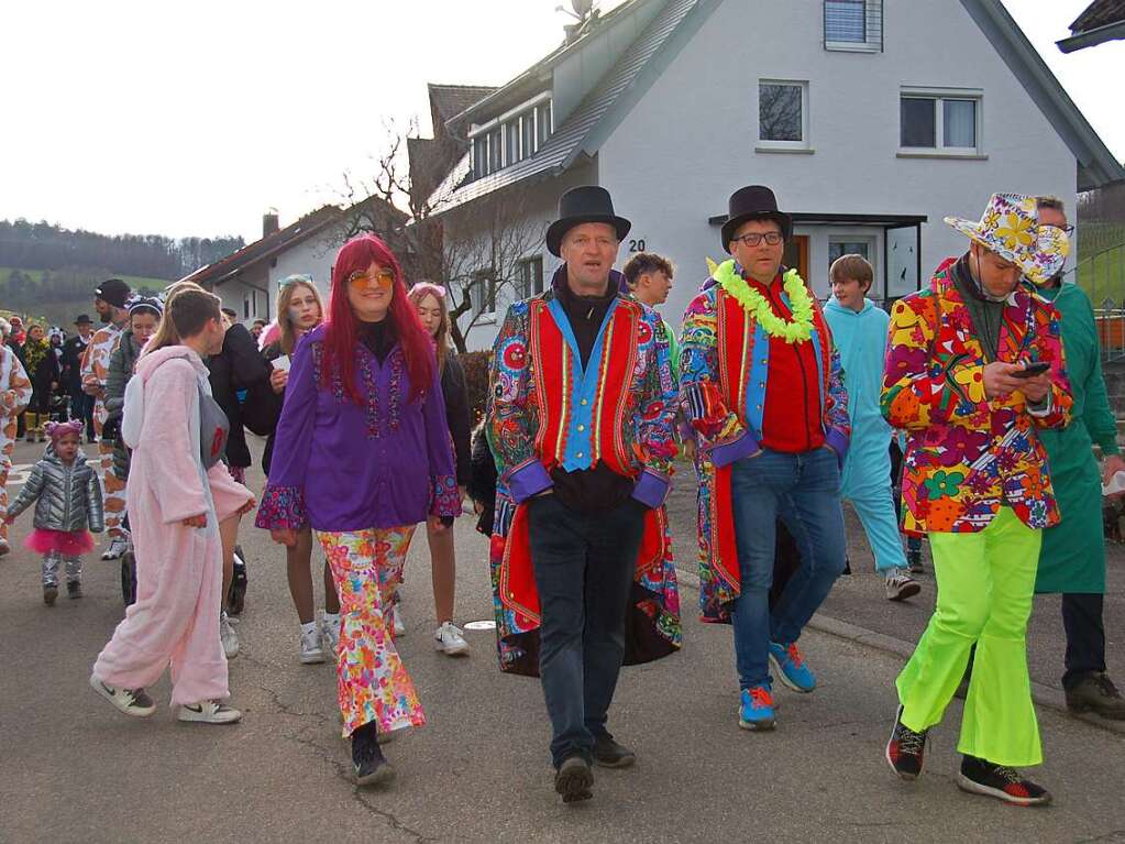 Bunt ist Trumpf beim Heuweiler Umzug.