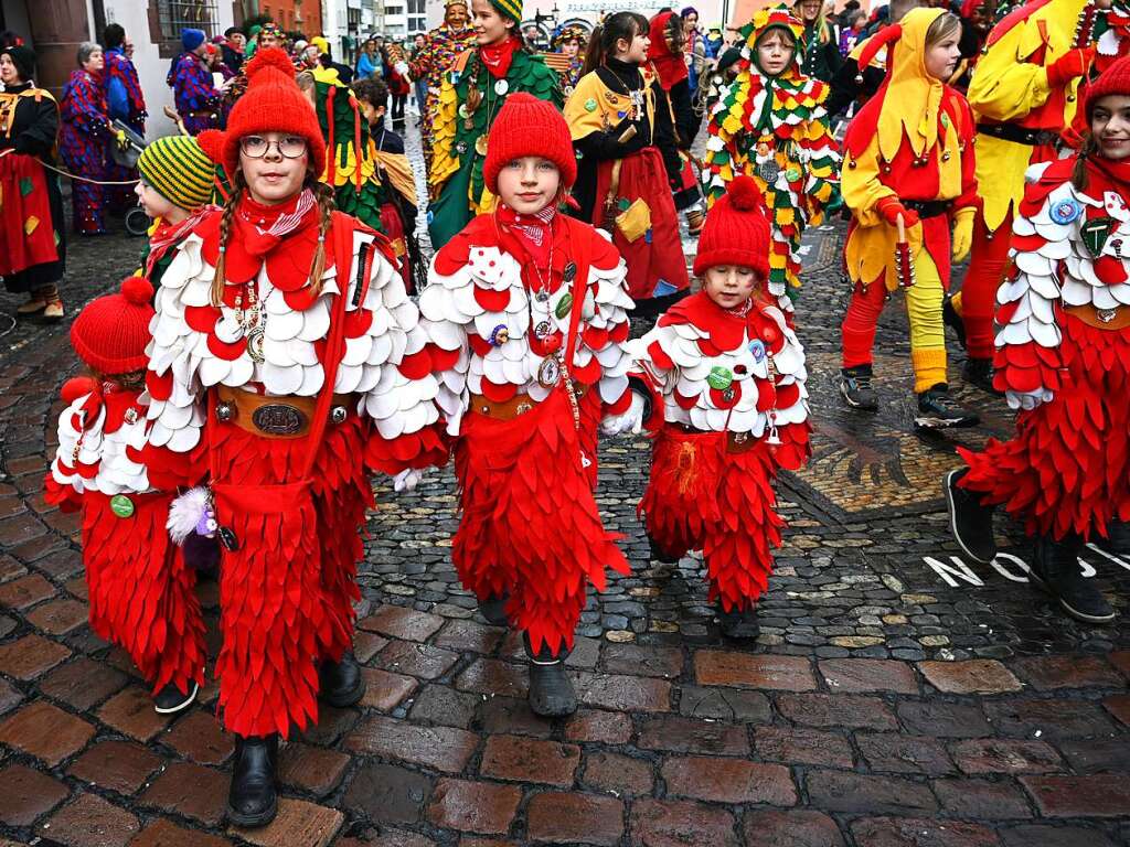 Buntes Narrentreiben in Freiburg