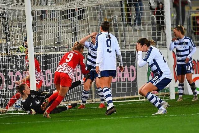 Die Frauen des SC Freiburg spielen nur 1:1 gegen den Tabellenletzten