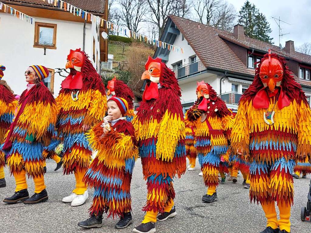 Umzug am Fasnetmendig in Bonndorf.