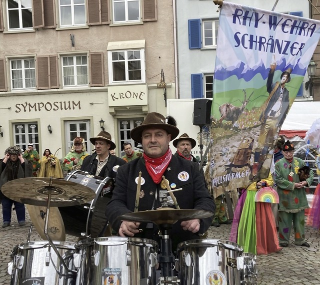 Die Rhy-Wehra-Schrnzer beim Umzug in Bad Sckingen.  | Foto: Annemarie Rsch