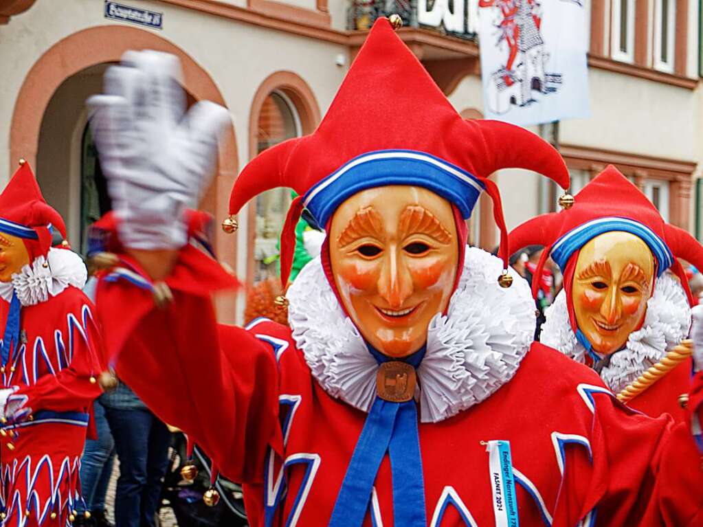 Fasnetsmndig-Umzug in Endingen: Die Jokili kommen.