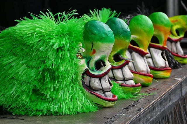 Waggis-Masken beim Gugge-Monsterkonzert &#8217;23  | Foto: Ulrich Senf