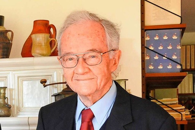 Albert Hfflin an seinem 90. Geburtstag  | Foto: mzd