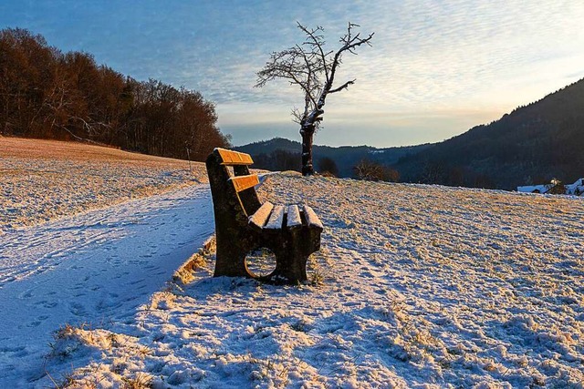 Winterstimmung am frhen Morgen bei Lahr-Reichenbach  | Foto: Reinhard Pelzer