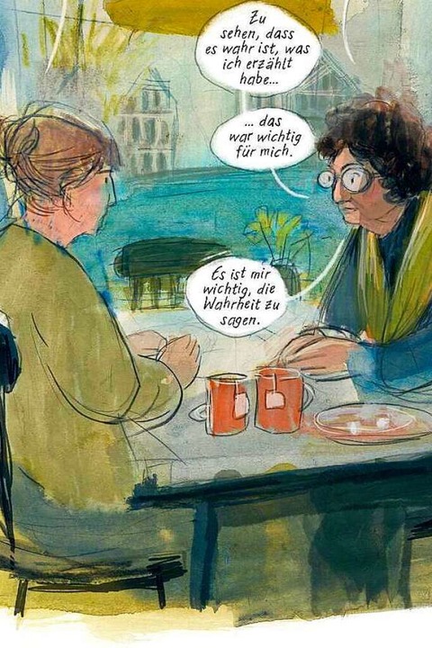 Barbara Yelin nutzt die Gesprche mit ...ndlung fr ihren biographischen Comic.  | Foto: Reprodukt Verlag