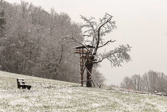 Wintereinbruch in Lahr-Reichenbach.  | Foto: Reinhard Pelzer