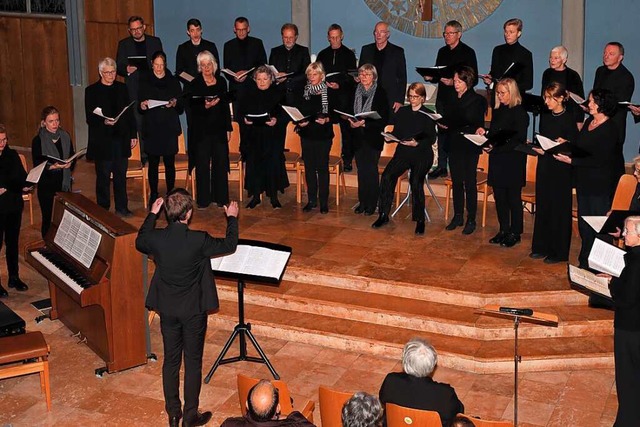 Snger fr ein Projekt von 19. bis 21.... unter der Leitung von Johannes Kaupp.  | Foto: Werner Heidiri