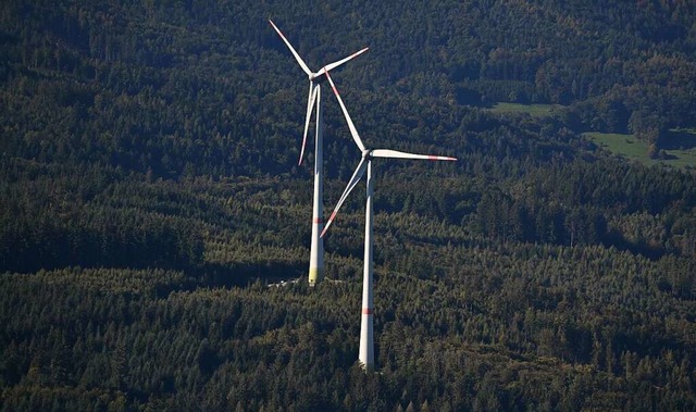 Der Windkraft komme eine hohe Bedeutun...Landrtin Marion Dammann (Symbolfoto).  | Foto: Bernd Weibrod (dpa)