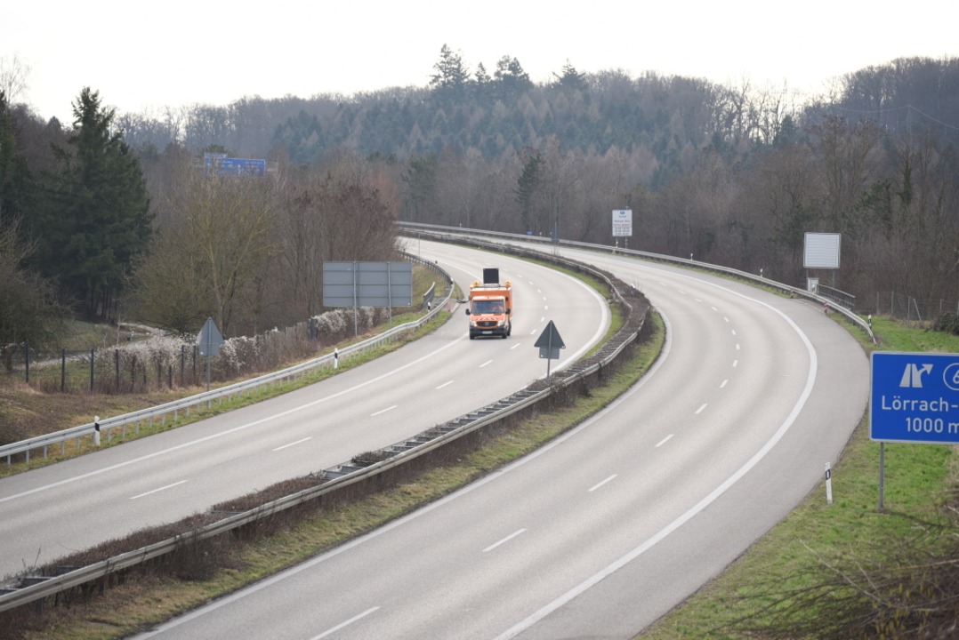Die gesperrte Autobahn  | Foto: Jonas Gnther