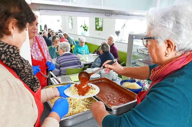 Im Gambrinus gibt es Spaghetti Bologne...n sich den Rest fr Zuhause einpacken.  | Foto: Sebastian Kurtenacker