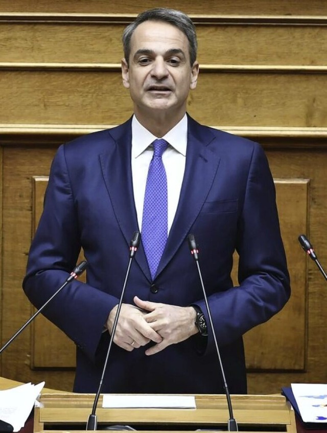 Ministerpräsident Kyriakos Mitsotakis | Foto: Michael Varaklas (dpa) Ministerpräsident Kyriakos Mitsotakis | Foto: Michael Varaklas (dpa)