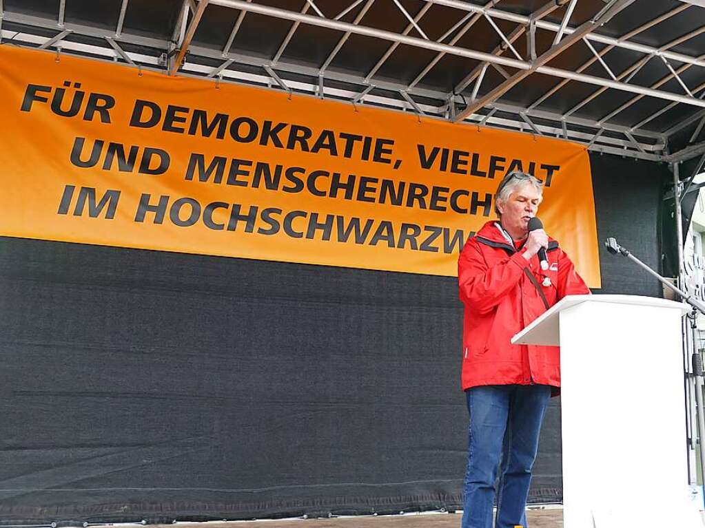 Organisator Claus-Peter Wolf von der DGB Sdbaden