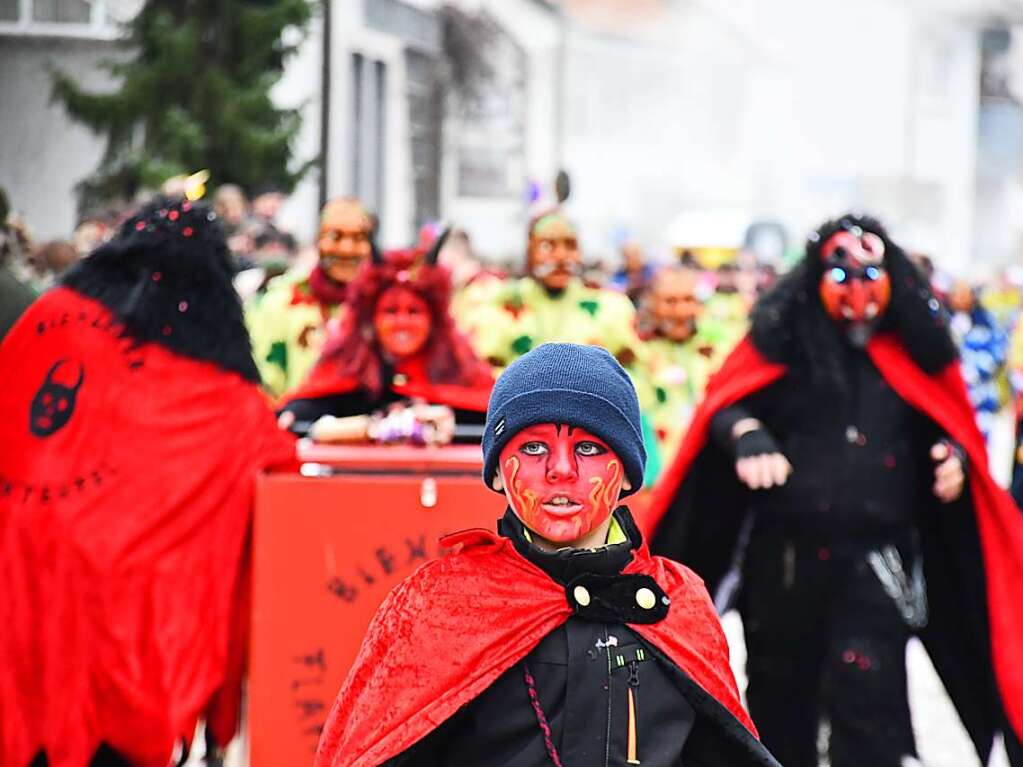 So bunt war der Buurefasnachtsumzug in Hauingen.