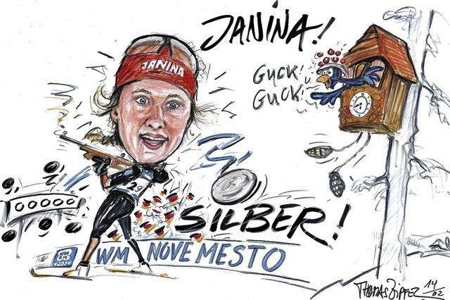 Janina Hettich-Walz sammelte zwei Medaillen in Nov Mesto.