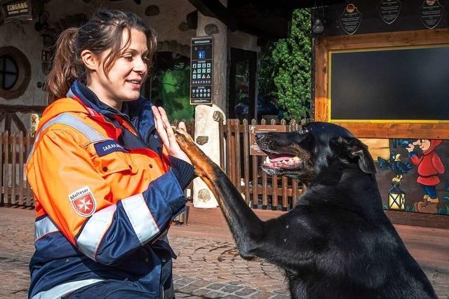 Wie die Rettungshundestaffel im Europa-Park in Rust trainiert
