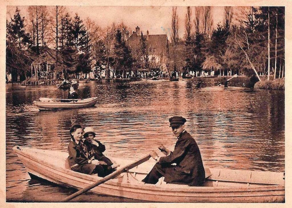 Ausflgler auf dem See der Dammenmhle (Ansichtskarte von 1936)  | Foto: Manfred Eble